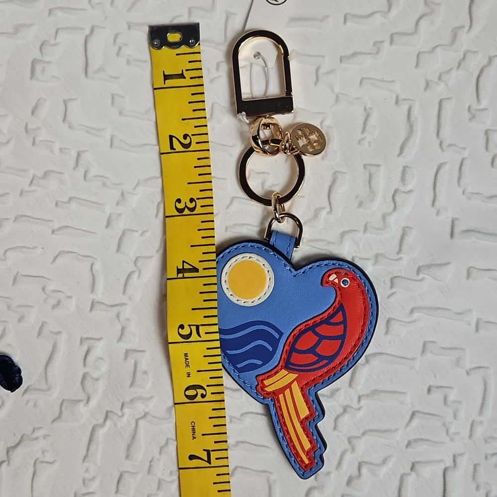 TORY BURCH PARROT KEYFOB/ PURSE CHARM